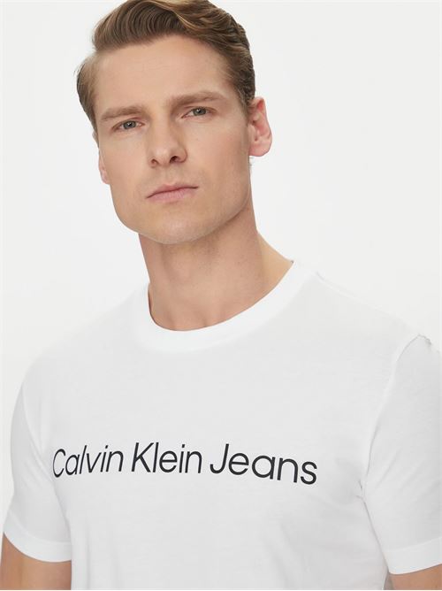 CORE INSTITUTIONAL LOGO SLIM TEE CALVIN KLEIN JEANS | J30J322552/YAF
